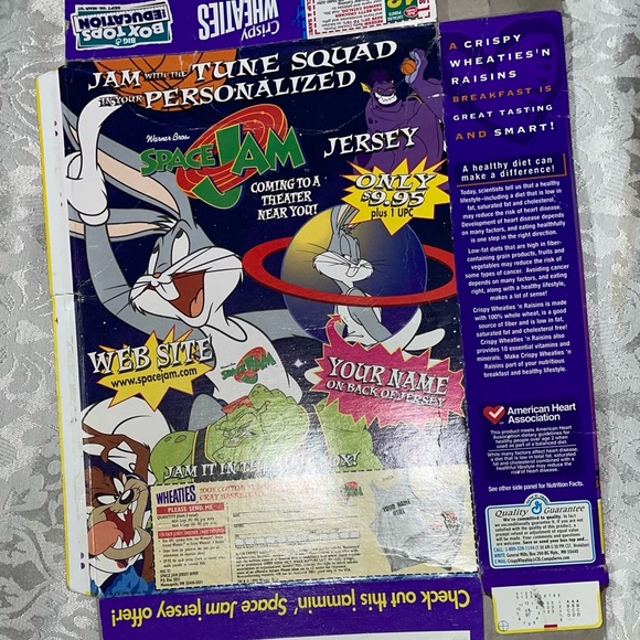 Antique Collectible Vintage Sports Michael Jordan Flattened Cereal Box. - Picture 2 of 6